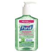 Purell Advanced Hand Sanitizer Aloe Gel 8oz Table Top Pump Bottle 9674-12