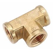 Zoro Select Low Lead Brass Forged Female Tee, 1/2" Pipe Size 706201-08