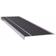 Wooster Products Stair Tread, Black, 36in W, Extruded Alum 311BLA3