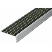 Wooster Products Stair Nosing, Black, 48in W, Extruded Alum 132BLA4