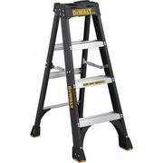 Dewalt 4 ft Fiberglass Stepladder, 300 lb Capacity DXL3010-04