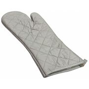 R & R Textile Oven Mitt, Hand Shaped, Silver, 15in 01501