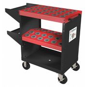 Huot CNC Tool Cart, CAT30 Toolholders 13930