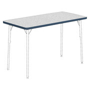 Lorell Rectangle Lorell Classroom Rectangular Activity Tabletop, 48 X 24 X 1.13, Grey LLR99916