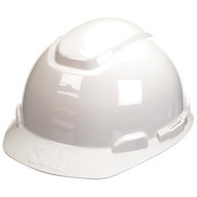 3M Front Brim Hard Hat, Type 1, Class E, Ratchet (4-Point), White H-701R