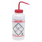 Sp Scienceware Wash Bottle, Std Spout, 32 oz, Acetone, PK6 F11646-2232