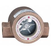 Dwyer Instruments Double Sight Flow Indicator, Bronze, 1In SFI-300-1