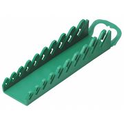 Sk Professional Tools Wrench Rack, 7 Slot, 2-1/4 In. W, Green 1086G