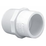 Zoro Select PVC Reducer, MNPT x Socket, 1 in x 1 1/4 in Pipe Size 436132