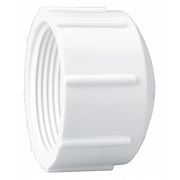 Zoro Select PVC Cap, FNPT, 1-1/2 in Pipe Size 448015