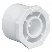 Zoro Select PVC Reducing Bushing, Spigot x Socket, 3 in x 2 in Pipe Size 437338