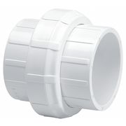 Zoro Select PVC Union, Socket x Socket, 1-1/4 in Pipe Size 457012