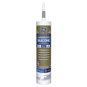 Ge Window & Door Sealant, 10.1 oz, Cartridge, Light Gray, Silicone Base 2813704