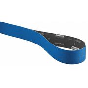 Norton Abrasives Sanding Belt, Coated, 1 in W, 42 in L, 60 Grit, Medium, Zirconia Alumina, R821P BlueFire, Blue 78072726903