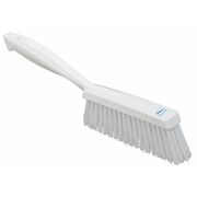 Vikan 1 19/32 in W Bench Brush, Medium, 6 1/2 in L Handle, 6 1/2 in L Brush, White, Plastic 45895