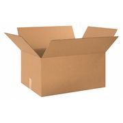 Zoro Select Heavy-Duty Boxes, 24" x 18" x 12", Kraft, 15/Bundle 22XM58