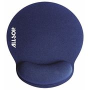 Allsop Mouse Pad w/Wrist Support, Blue, Foam ASP30206
