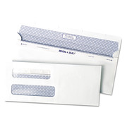 Quality Park Dbl Window Envelope, White, Paper, PK500 QUA67539