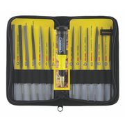 General Tools Needle File Set, Swiss, 5-1/2 In. L 707475
