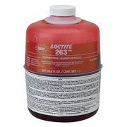 Loctite Primerless Threadlocker, LOCTITE 263, Red, High Strength, Liquid, 1L Bottle 1330334