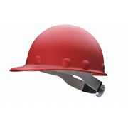 Fibre-Metal By Honeywell Front Brim Hard Hat, Type 1, Class G, Ratchet (8-Point), Red P2ARW15A000