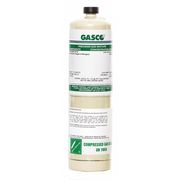 Gasco Calibration Gas, Air, Carbon Monoxide, 17 L, CGA 600 Connection, +/-5% Accuracy 17L-50-20