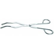Zoro Select Crucible Tongs, Stainless Steel, 9in, 2in CTSS09