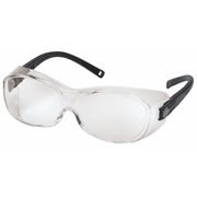 Pyramex OTG (Over-the-Glass) Safety Glasses, OTS Series, Anti-Fog/Scratch/Static, Black Arm, Clear Lens S3510STJ