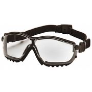 Pyramex Safety Goggles, Clear Anti-Fog, Anti-Static, Scratch-Resistant Lens, V2G Series GB1810ST