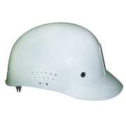 Condor Vented Bump Cap, Front Brim, Polyethylene, Pinlock Suspension, Fits Hat Size 6 1/2 to 7 1/2, White 23Z350