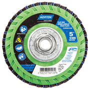 Norton Abrasives Flap Disc, 5 In x 40 Grit, 5/8-11 66623399128