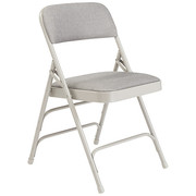 National Public Seating Folding Chair, Gray, 18-3/4 In., PK4 2302