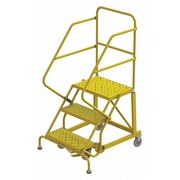 Tri-Arc Rolling Ladder, Steel, Safety Angle, 3-Step KDEC103246-Y