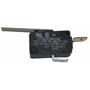 Honeywell Miniature Snap Action Switch, Lever, Long Actuator, 1NC, 15A @ 240V AC Contact Rating V7-6C37E9-036