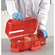 Heathrow Scientific Utility Carrier, Polycarbonate, Red HS120077