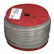 Campbell Chain & Fittings 1/8" 7 x 7 Cable, Clear Vinyl Coated to 3/16", 250 Feet per Reel 7000497