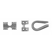 Campbell Chain & Fittings 1/4” - 3/8” Rope Clamp with Thimble, Zinc Plated B7679035