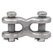 Campbell Chain & Fittings 3/8” Twin (Double) Clevis Link, Forged Steel, Zinc Plated T5423301