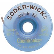 Chemtronics Desoldering Wick, 10 ft., 2, Copper, Rosin 80-2-10