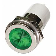 Zoro Select Flat Indicator Light, Green, 120VAC 24M175