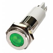 Zoro Select Flat Indicator Light, Green, 24VDC 24M101