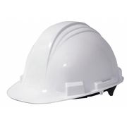 Honeywell North Front Brim Hard Hat, Type 1, Class E, Ratchet (4-Point), White A59R010000