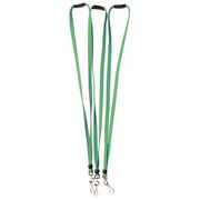 Zoro Select Badge Lanyard, Green, 10 PK 25DU65