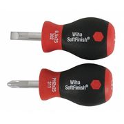 Wiha 2 Piece Stub Screwdriver Set 31191