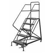 Tri-Arc 86 in H Steel Rolling Ladder, 5 Steps KDEC105246