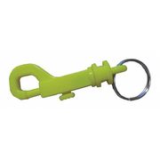 Zoro Select Plastic Key Clip, 2-5/8 In, Yellow 25PA17