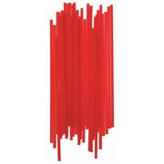 Zoro Select Straw/Stir, Cocktail, 5.25", Red, PK10000 ECK525RD