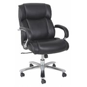 Alera Big/Tall Leather Chair, Black, 450 lb. ALEMS4519