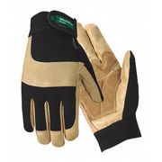 Wells Lamont Mechanics Gloves, S, Black/Tan, Spandex 7790S