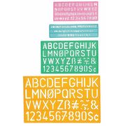 Westcott Stencil/Drawing Template, A-Z, 0-9 2145